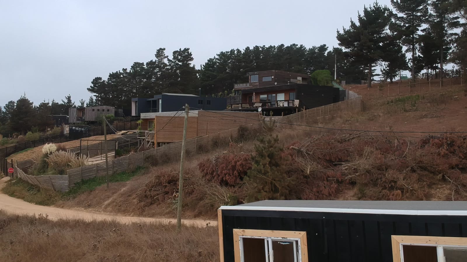 Vista frontal de la Tiny Home