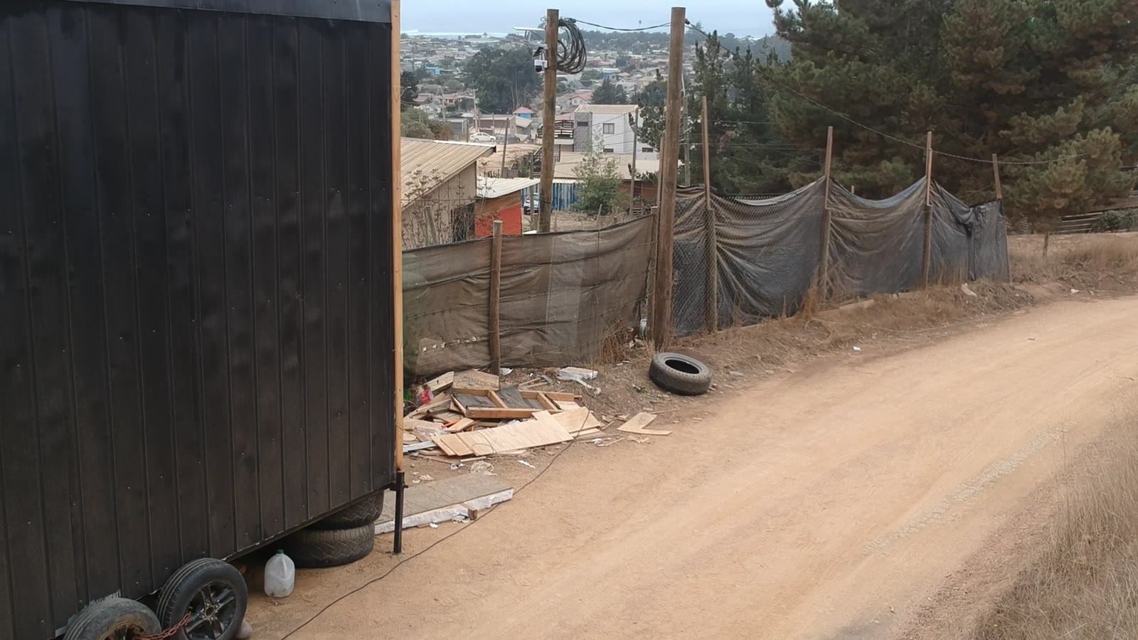 Vista lateral de la Tiny Home